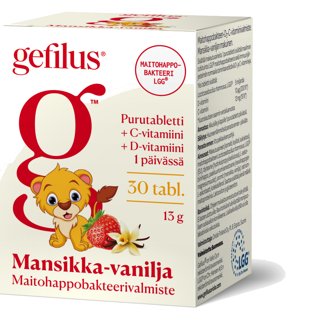 Gefilus +D Strawberry-Vanilla